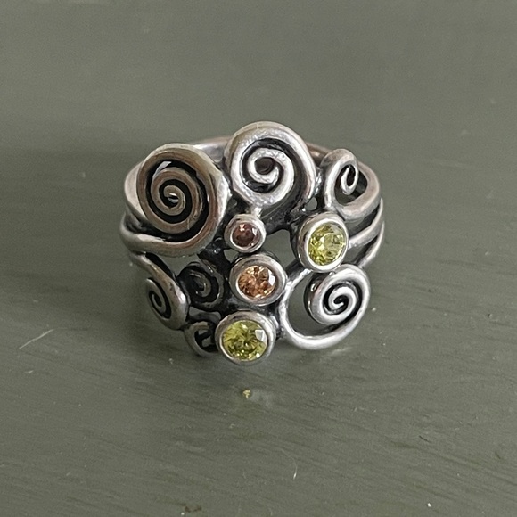 Pandora Jewelry - Pandora sterling silver jeweled ring